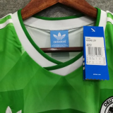 1990 Germany Away Green Retro Soccer Jersey