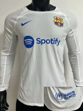 23-24 BAR Away Long Sleeve Player Version Soccer Jersey