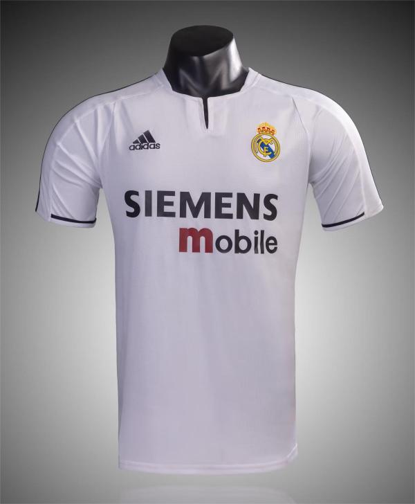 2003-2004 RMA Home Retro Soccer Jersey