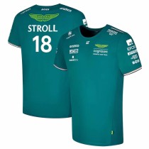 2023 F1 Aston Number18 New Pattern Short Sleeve Racing Suit