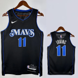 23-24 Dallas Mavericks IRVING #11 Black City Edition Top Quality Hot Pressing NBA Jersey(V领)