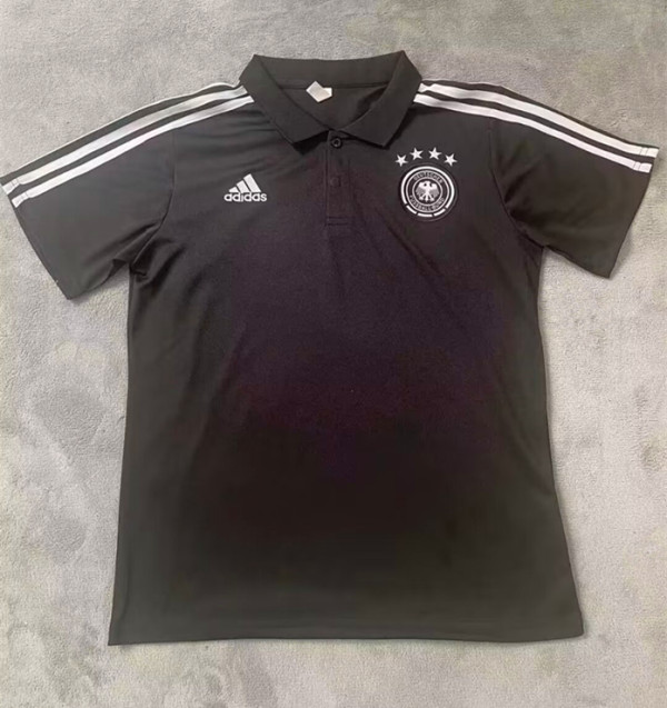 23-24 Germany Black Polo Short Sleeve