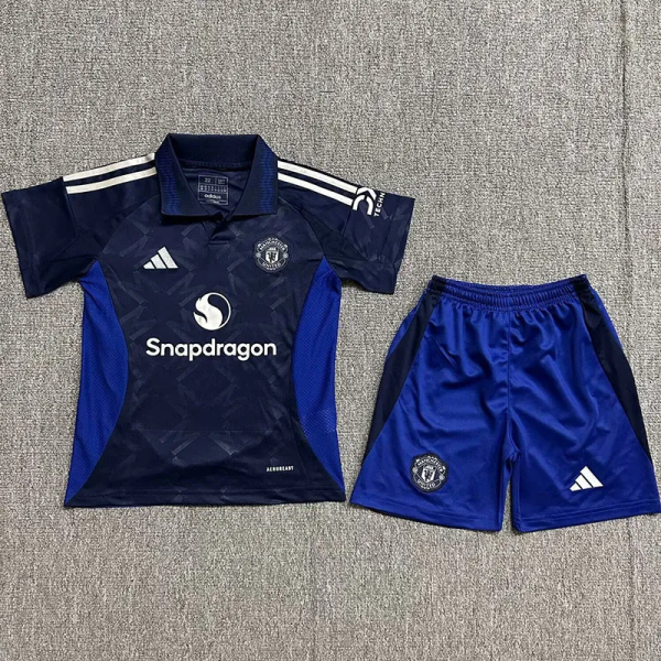 24-25 Man Utd Away Kids Soccer Jersey