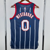 22-23 Rockets WESTBROOK #0 Royal blue City Edition Top Quality Hot Pressing NBA Jersey