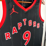 22-23 Raptors BARRETT #9 Black Top Quality Hot Pressing NBA Jersey (Trapeze Edition)