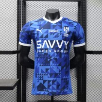 24-25 Al-Hilal Saudi Home Player Version Soccer Jersey带广告版