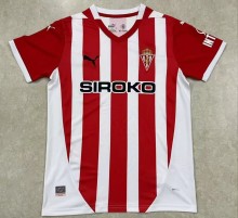 24-25 Sporting de Gijón Home Fans Soccer Jersey