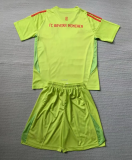 24-25 Bayern Fluorescent Yellow GoalKeeper Kids Soccer Jersey