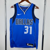 22-23 Dallas Mavericks THOMPSON #31 Blue Away Top Quality Hot Pressing NBA Jersey