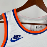 KNICKS BRUNSON #11 White 75th Anniversary Retro NBA Jersey