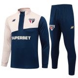 24-25 Sao Paulo FC High Quality Half Pull Tracksuit