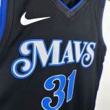 23-24 Dallas Mavericks THOMPSON #31 Black City Edition Top Quality Hot Pressing NBA Jersey