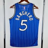 2018-2019 Magic BANCHERO #5 Blue Retro Top Quality Hot Pressing NBA Jersey