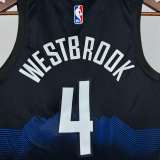 23-24 Nuggets WESTBROOK #4 Black City Edition Top Quality Hot Pressing NBA Jersey