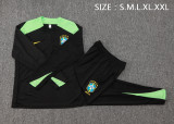 24-25 Brazil High Quality Half Pull Tracksuit