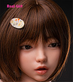realgirl D6ヘッド 軟質シリコン製 可愛い 女性ヘッド ラブドールの頭 頭部単品 ヘッド単体 M16ボルト採用 145-165CM身長適用 職人メイク 塗装済み 口開閉機能付き リアルな口腔構造