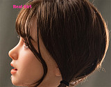 realgirl D7ヘッド 軟質シリコン製 可愛い 女性ヘッド ラブドールの頭 頭部単品 ヘッド単体 M16ボルト採用 145-165CM身長適用 職人メイク 塗装済み 口開閉機能付き リアルな口腔構造