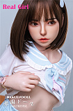 D3ヘッド & 148cm貧乳 フルシリコン製 ボディ選択可 軟質シリコン材質頭部 ラブドール マンコの挟吸機能 realgirl