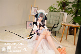 【アニメドール】wmdoll 159cm Bカップ#Y010ヘッド 猫耳 メイド ソフトビニール製ヘッド+TPE製ボディ 等身大リアルラブドール