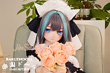 【アニメドール】wmdoll 159cm Bカップ#Y010ヘッド 猫耳 メイド ソフトビニール製ヘッド+TPE製ボディ 等身大リアルラブドール