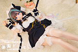 【アニメドール】wmdoll 159cm Bカップ#Y010ヘッド 猫耳 メイド ソフトビニール製ヘッド+TPE製ボディ 等身大リアルラブドール