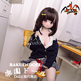 【新作】130cm 露比 Rubyちゃん  ビニール製頭部＋TPE製 ボディ 肌色＆眼球色＆メイク＆ウィッグ＆衣装は宣材写真と同じ MOZU DOLL