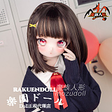 【新作】130cm 露比 Rubyちゃん  ビニール製頭部＋TPE製 ボディ 肌色＆眼球色＆メイク＆ウィッグ＆衣装は宣材写真と同じ MOZU DOLL