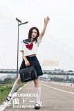 【爆撃機】 T33Migaoヘッド&155cm Hカップ 清純系 高校生 宣材写真のはArtist Make up&RRS+メイクボディ  リアルドール カスタムメイク／エアバッグ包み込み式膣／波打つお尻／穴サイズ／ボディACE極ソフト選択可 Artist Makeup ラブドール 等身大ドール  Top-Sino