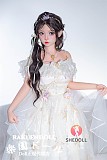 洛小乙 (LuoXiaoyi) 2.0 ヘッド& 145cm Gカップ  BJDメイク ロリ系 人形 リアルラブドール お口の開閉機能あり 掲載画像はシリコンヘッド& TPEボディー材質 SHEdoll