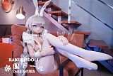 【アニメドール】wmdoll 159cm Bカップ#Y004ヘッド ウサギ メイド ソフトビニール製ヘッド+TPE製ボディ 等身大リアルラブドール
