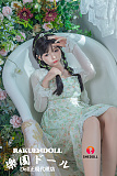 【花间精灵】青柠ヘッド & 158cm Cカップ メイク②  シリコン頭部+TPEボディロり系ラブドール ボディー材質など選択可能