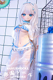 【新ボディ】140cm Bカップ#Y012ヘッド  アニメドール ソフトビニール製ヘッド+シリコン製ボディ 等身大リアルラブドール wmdoll