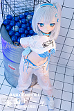 【新ボディ】140cm Bカップ#Y012ヘッド  アニメドール ソフトビニール製ヘッド+シリコン製ボディ 等身大リアルラブドール wmdoll