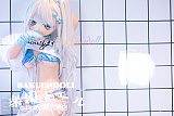 【新ボディ】140cm Bカップ#Y012ヘッド  アニメドール ソフトビニール製ヘッド+シリコン製ボディ 等身大リアルラブドール wmdoll