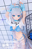 【新ボディ】140cm Bカップ#Y012ヘッド  アニメドール ソフトビニール製ヘッド+シリコン製ボディ 等身大リアルラブドール wmdoll
