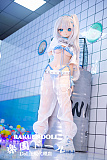【新ボディ】140cm Bカップ#Y012ヘッド  アニメドール ソフトビニール製ヘッド+シリコン製ボディ 等身大リアルラブドール wmdoll