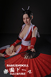 【新作】Pamelaヘッド & 158cm Dカップ 不知火舞コスプレ フルシリコン製 Jiusheng Doll ラブドール   宣材写真は髪の毛の植毛仕様あり