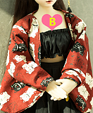 【女王様】黒獣エルフの女王ちゃんヘッド ＆ 60cm巨乳 シリコン製ドール  ラブドール ミニドール Mini Doll  セックス可能  身長選択可能
