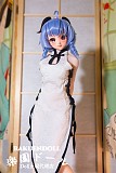 【新作】 甘羽 ヘッド ＆ 60cm 中華風 シリコン製ドール 軽量化 1kg 小さいラブドール セックス可能 Mini Doll