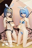 【アニメドール】Aotume Doll  #116&135cm AAカップ 可愛い女の子 ブルー髪 细身タイプ 掲載画像はTPE材質