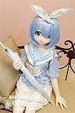 【アニメドール】Aotume Doll  #116&135cm AAカップ 可愛い女の子 ブルー髪 细身タイプ 掲載画像はTPE材質
