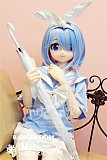 【アニメドール】Aotume Doll  #116&135cm AAカップ 可愛い女の子 ブルー髪 细身タイプ 掲載画像はTPE材質