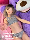 【カウガール】唯（ゆい）ヘッド ＆ 137cm バスト平 LL団 フルシリコンドール 軽量 ラブドール お手軽 18.5Kg可愛い女の子  J cute