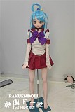 【ロリ系】阿库娅(akuya)&60cm普通乳 美少女 シリコン製ドール pvcビニール材料ヘッド 軽量化 1.8kg 収納が便利 普段は鑑賞用 Mini Doll ミニドール