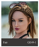 【セクシーな美人】 #GE111-1 ヘッド&175cm Eカップ  欧米顔立ち 高級 フルシリコン製 等身大リアルラブドール ZELEXDOLL