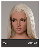 【セクシーな美人】 #GE111-1 ヘッド&175cm Eカップ  欧米顔立ち 高級 フルシリコン製 等身大リアルラブドール ZELEXDOLL