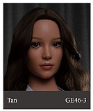 【セクシーな美人】 #GE111-1 ヘッド&175cm Eカップ  欧米顔立ち 高級 フルシリコン製 等身大リアルラブドール ZELEXDOLL