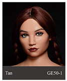 【セクシーな美人】 #GE111-1 ヘッド&175cm Eカップ  欧米顔立ち 高級 フルシリコン製 等身大リアルラブドール ZELEXDOLL