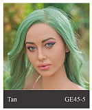 【セクシーな美人】 #GE111-1 ヘッド&175cm Eカップ  欧米顔立ち 高級 フルシリコン製 等身大リアルラブドール ZELEXDOLL