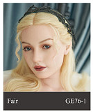 【セクシーな美人】 #GE111-1 ヘッド&175cm Eカップ  欧米顔立ち 高級 フルシリコン製 等身大リアルラブドール ZELEXDOLL